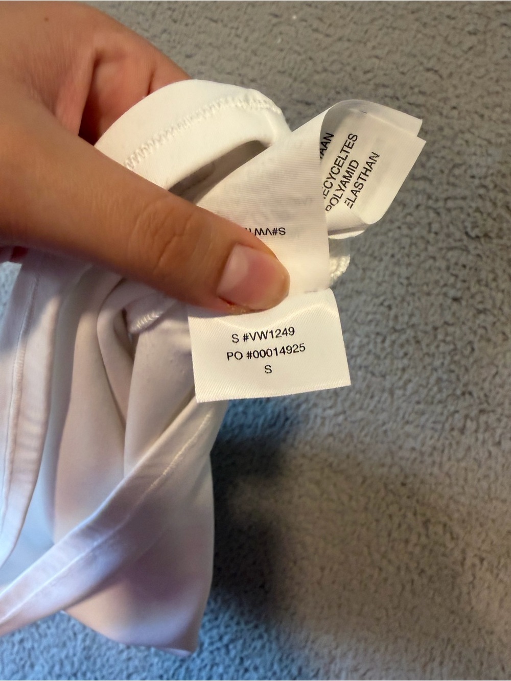 White Sleeveless Ribbed Tank Top - - Picture 6 of 6